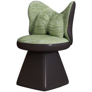 轻奢梳妆凳高级感女生卧室靠背可旋转梳妆椅2025新款衣帽间化妆椅