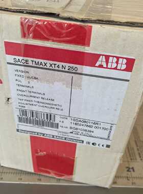 全新带盒ABBXT4NU3250AFF000XXXXT4N250XT4N250UL断路器TMF3P250