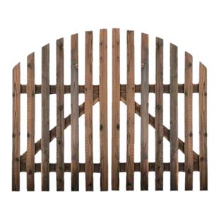 户外防腐木栅栏门围栏花园庭院网格加高装饰小篱笆门实木护栏菜园