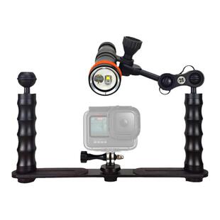潜水补光灯暖光专业水下摄影拍摄视频适用大疆GoPro相机拓展支架