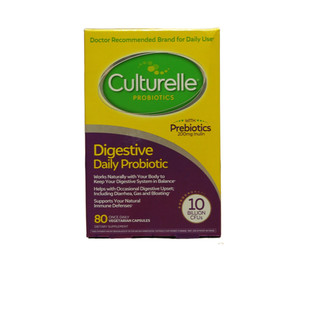 现货美国直购Culturelle康萃乐成人调节肠胃益生菌胶囊家庭装80粒