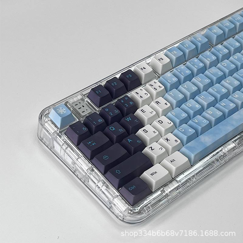 雪女键帽（仅键帽）主题个性键盘帽热升华pbt客制化侧刻透光原厂