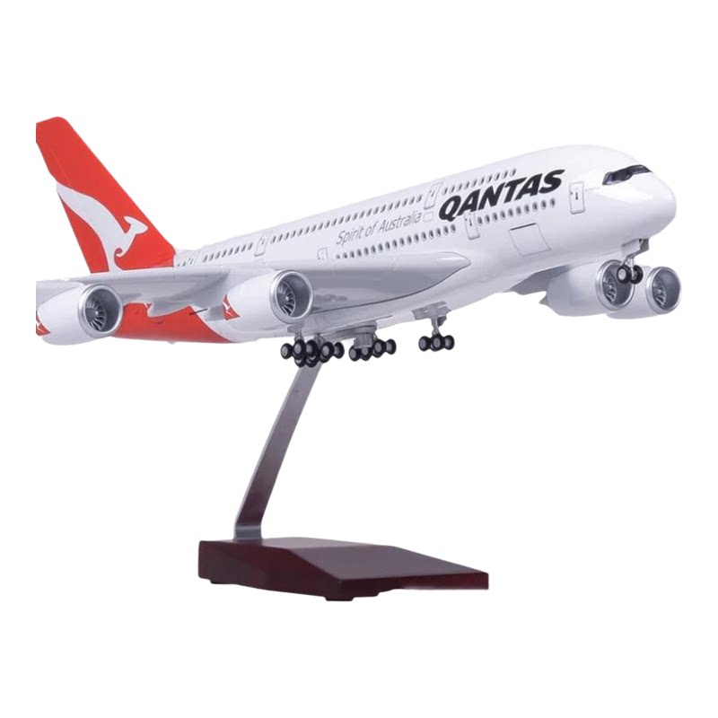 澳大利亚航空新款Scale 1:160 46cm LED声控A380 QANTAS 飞机