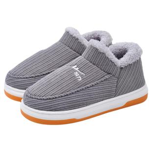 回力防滑棉拖鞋冬季男士老人包脚爷爷爸爸家居保暖厚底包跟棉鞋女