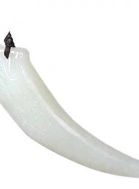 和田复古潮流男女生霸气狼牙吊坠