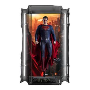 KGBOX hottoys蝙蝠侠 超人DC英雄系列亚克力展示盒灯光防尘罩透明
