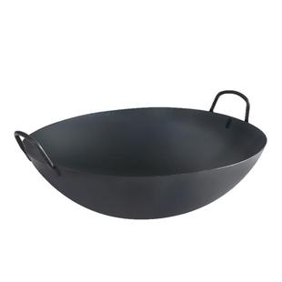 香港代购陈枝记铁锅双耳传统老式家用商用无涂层不粘炒菜纯熟铁镬