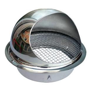 厨房抽油烟机防风帽304不锈钢排烟管防鸟罩外墙防雨帽烟道出风口