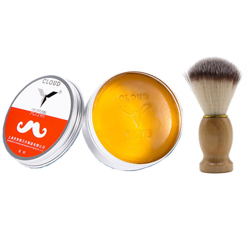 剃须皂男士刮胡膏起泡碗套装胡刷子剃须泡刮胡泡沫剃光头采耳理发