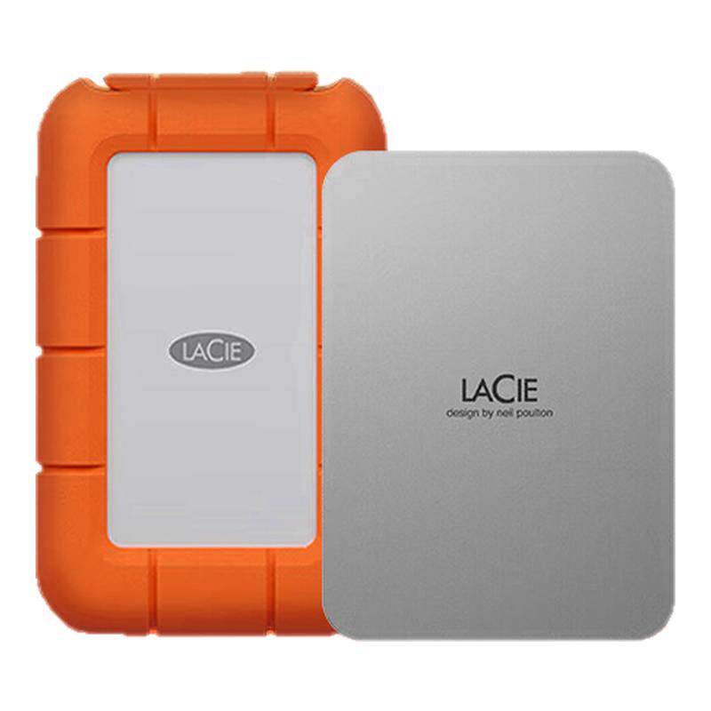 雷孜LaCie 1T/2T/5TB移动硬盘USB3.2/Type-C兼雷电4/3Mac