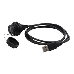 凌科YU-USB2.0数据连接器汽车摩托车USB延长线 接插座延长线1米