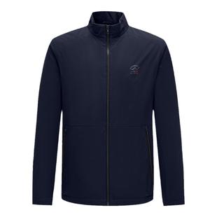 德鲨男装短款棉服外套2024冬季新款休闲立领防风保暖棉衣