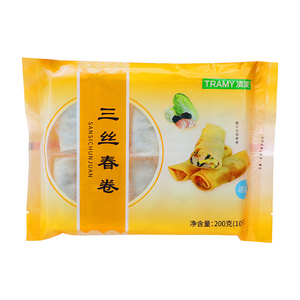 清美老式手工三丝荠菜肉丝春卷半成品速食鲜肉炸春卷上海早餐点心