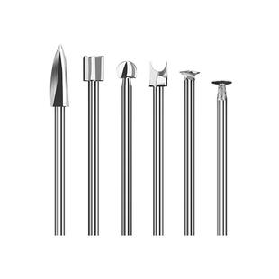 BAIQI 木工雕刻刀电动高速白钢核雕刀木雕划线木工牙机雕刻工具