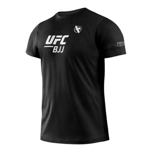 UFC BJJ圆领短袖T恤男女运动休闲健身训练跑步百搭棉T纯棉搏击服