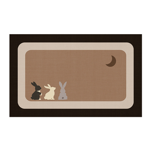 浴室地垫2026新款卫生间脚垫洗手间防滑垫厕所卫浴专用吸水垫编织