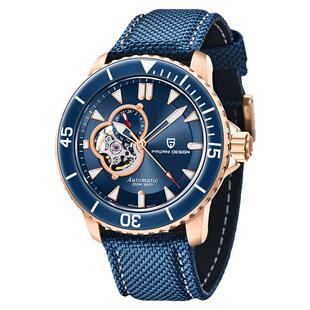 PAGANI DESIGN 伯佳尼手表全自动机械手表男防水镂空精钢手表1674