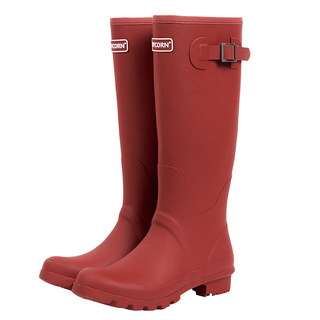 Joycorn加可雨鞋女款经典惠灵顿雨靴防水户外胶鞋防滑高筒骑士靴