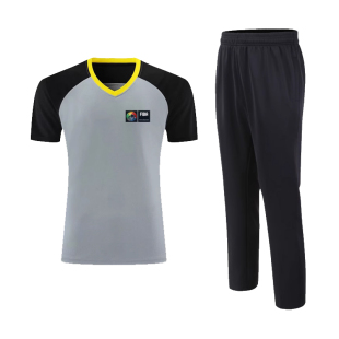 篮球裁判服套装上衣T恤路人王裁判裤长裤男女训练服定制印字