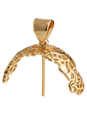 镂空简约复古半圆针式挂坠扣头