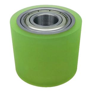 聚氨酯包胶滚筒双轴承滚轮耐磨胶辊压轮从动轮无动力输送带自动化