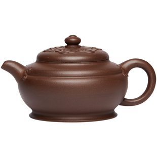 宜兴紫砂壶原矿龙血砂如意莲心壶功夫茶具家用单壶泡茶壶茶具套装