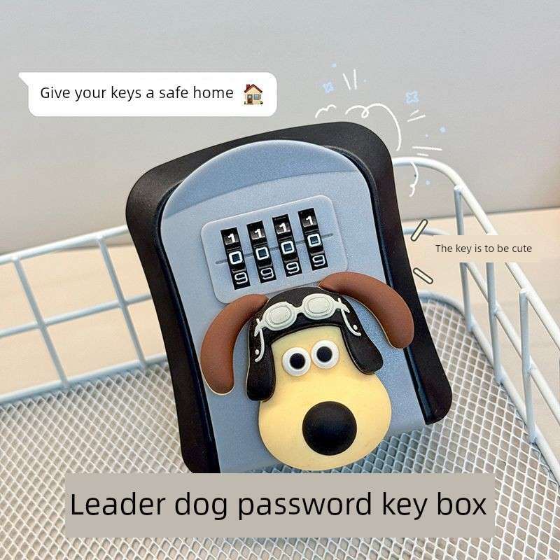 装修密码钥匙盒防盗民宿壁挂免打孔锁粘贴式家用钥匙箱门口猫眼