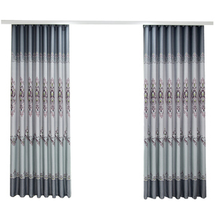 窗帘成品遮光现代简约2024新款卧室飘窗挡风保暖客厅大气落地窗帘