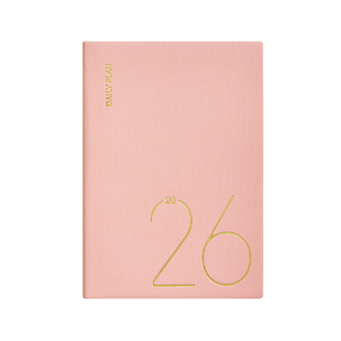 2026年日程本一日一页a5笔记本本子商务办公工作每日计划表记事本时间管理效率手册记事本日记本定制可印logo