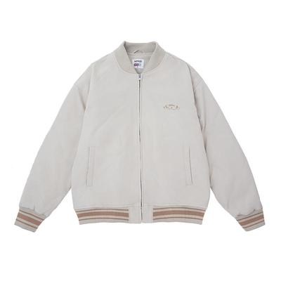 立领拉链纯色黑色宽松简约夹克