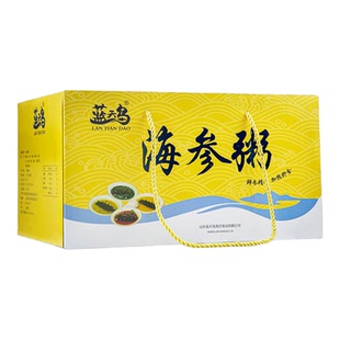 蓝天岛锁鲜海参小米粥烟台刺参和敖汉小米精制 锁鲜冷冻 解冻即食