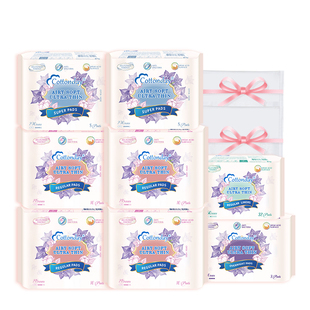 绵柔时光卫生巾姨妈巾进口护垫迷你巾日夜用经期生理防漏官方正品