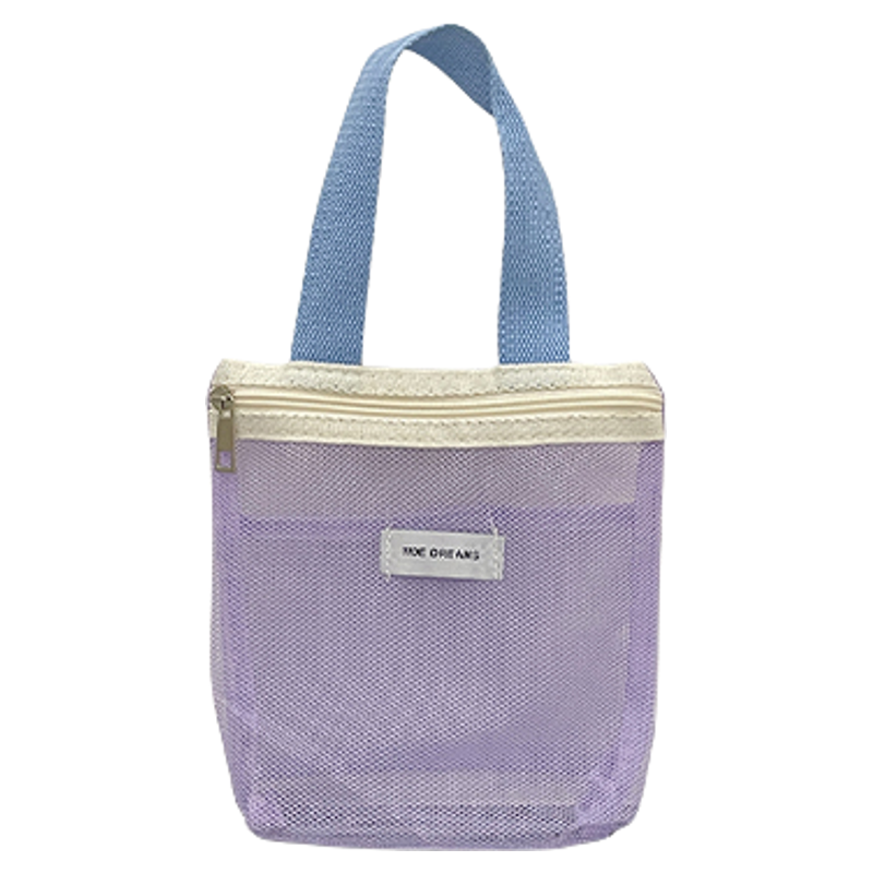 便携洗漱包旅行游泳化妆包手提出差防水网眼洗澡健身沙滩包收纳袋