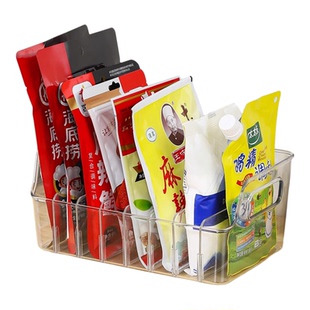 调料收纳盒分格厨房袋装盐调味品瓶罐包整理神器多功能台面置物架