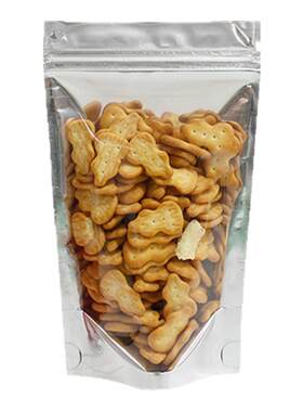 镀铝箔阴阳包装袋食品半透明加厚包装花自立分装干货塑料自封袋子