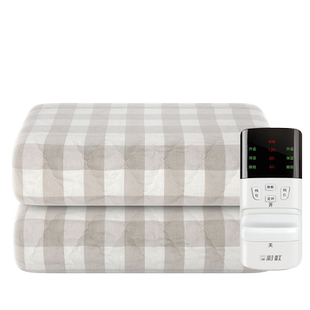 彩虹电热毯双人双控家用1.5米定时调温棉质电褥子正品官方旗舰店