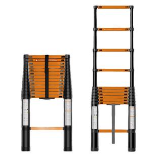 节节升伸缩梯子加厚升降工程梯便携直梯铝合金多功能家用人字梯子