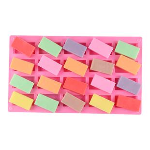 创意长方形硅胶制巧克力冰块可蒸米糕红糖姜糖饼干烘焙模具食品级