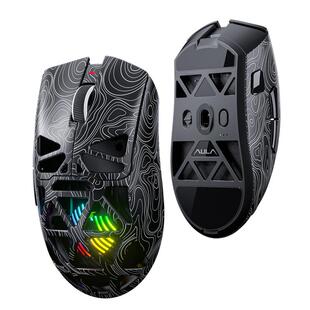 狼蛛SC620无线鼠标镂空rgb三模蓝牙SC660透明办公电竞游戏笔记本