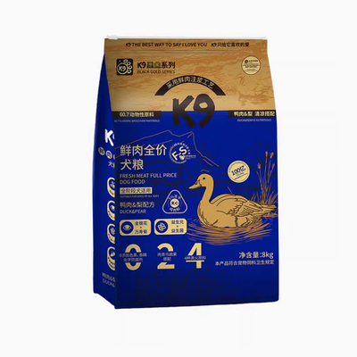 K9鲜肉乳鸽全价犬粮8kg