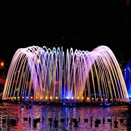 广场小型音乐喷泉设备户外不锈钢涌泉水池旱地泵鱼池喷泉低压喷泉