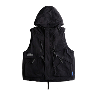 AOGZ连帽战术马甲男女春夏季2026新款工装机能风背心无袖坎肩外套