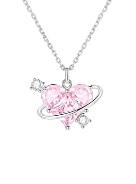 JUSONGKLEIN女爱心项链恋爱星球