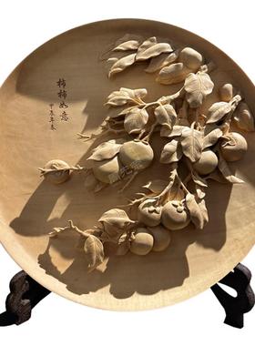 周先荣椴木桌面摆件中式别墅客厅