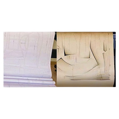 裁剪图新中式国风外套上衣样板