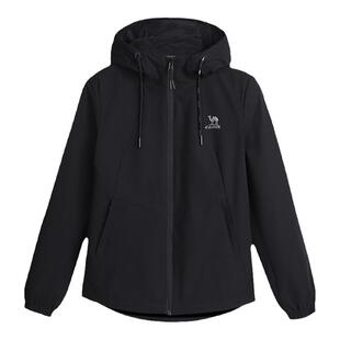 骆驼运动外套女跑步上衣休闲风衣茄克2026新款春秋薄绒防风夹克女