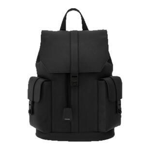 【12期免息】FERRAGAMO菲拉格慕男双口袋Gancini扣饰双肩包