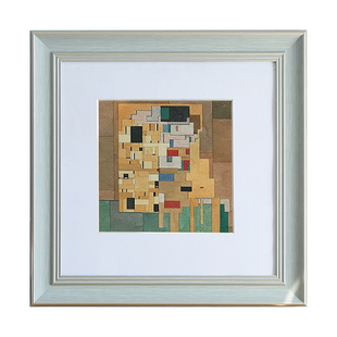 欧式做旧复古正方形国画框装裱十字绣边框自装挂墙相框钻石38cm50