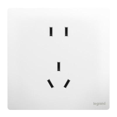 罗格朗开关插座面板86未莱陶瓷白