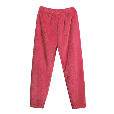珊瑚绒法兰绒男女加厚加绒睡裤冬